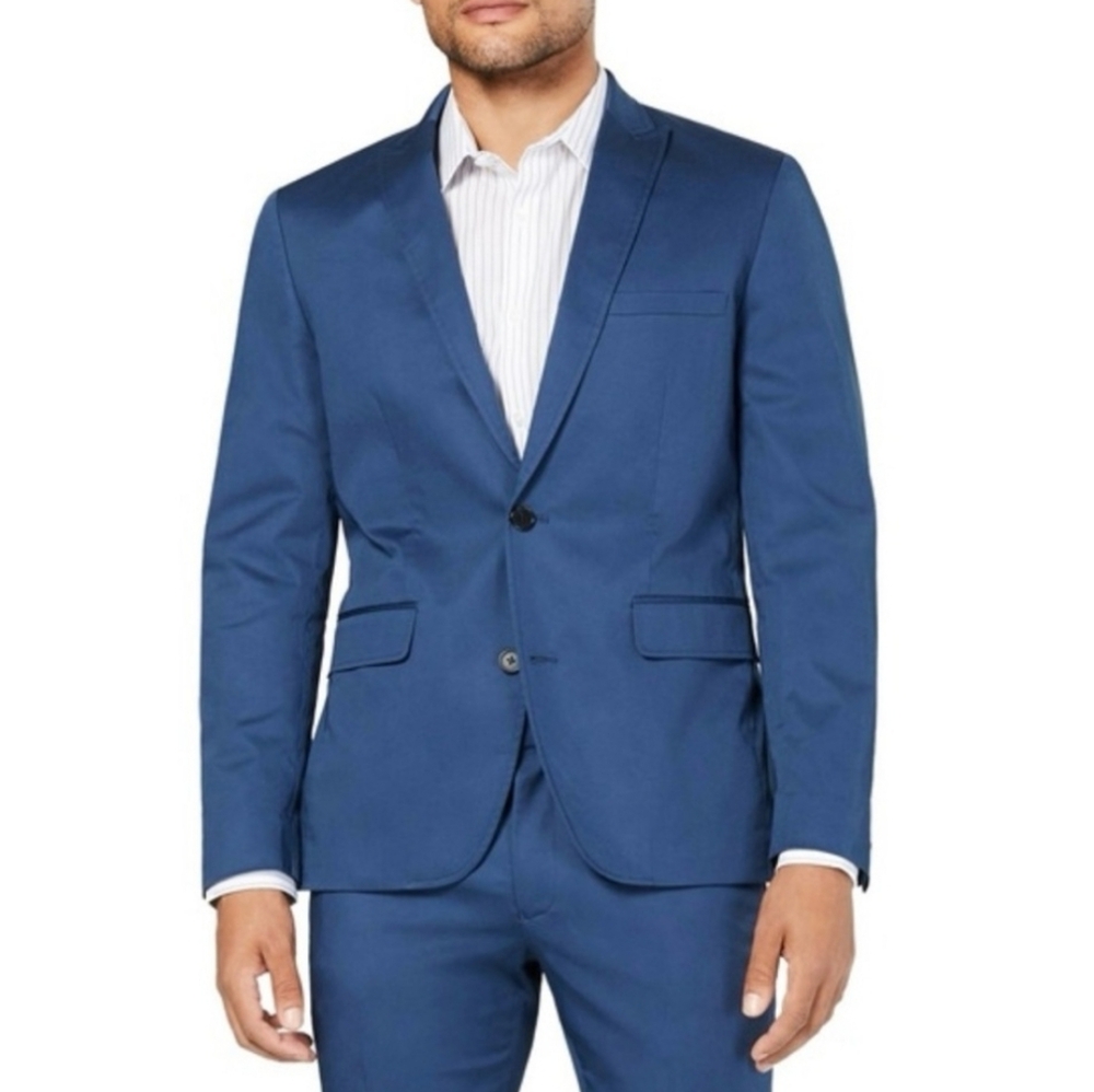 Express Men's Slim Navy Stretch Suit